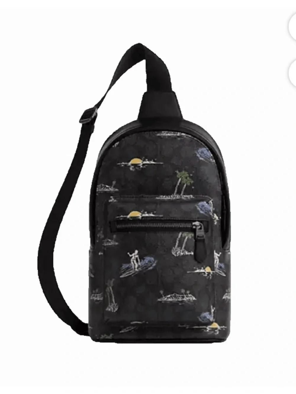 Coach West Pack In Signature Canvas W/Surf Print—Unisex—NEW W/Tags—$350–Great